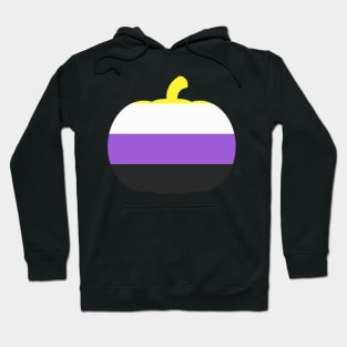 Halloween Pumpkin LGBT Flag Nonbinary Hoodie